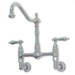 Elements of Design ES1095PX Heritage 8 Wall Mount Kitchen Faucet, Oil