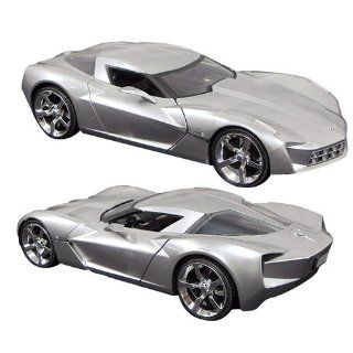 2009 Corvette Stingray Concept 1/24 Car Silver Jada Toys