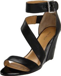  Nine West Womens Pitera Wedge Sandal,Black Multi,9 M US Shoes