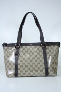 Gucci Handbags Beige Crystal (Coating) and Dark Brown