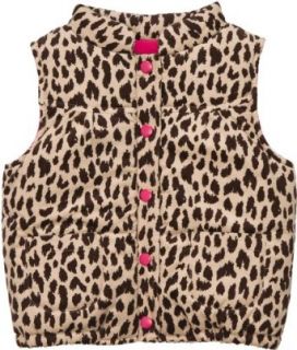 Carters Girls Sizes 2T 4T Leopard Print Corduroy Vest (3T