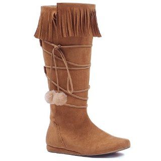 Shoes Womens 103 DAKOTA, 1 Heel Boot with fringe and poms Shoes