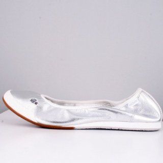 in Silver / White Leather Womens Shoes by Lacoste, Size: 10W: Shoes