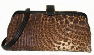 Jessica Simpson Faith Clutch Leopard Handbag: Clothing