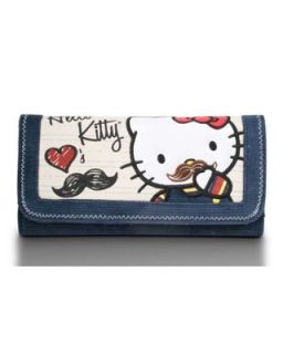Loungefly Hello Kitty Mustache Wallet (Tan with Colored