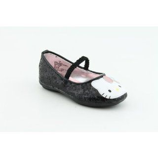 Infant Baby Girls Size 10 Black Black Synthetic Flats Shoes: Shoes