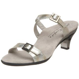  Helle Comfort Womens 14030 Sandal,Silver Patent,42 EU Shoes