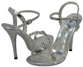 Wild Rose Moxie 44 Silver Women Sandal, 8 M US Shoes