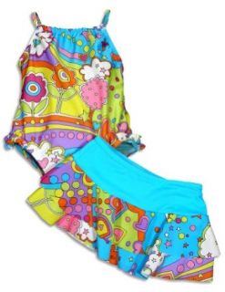 Baby Bunz   Infant Girls One Piece Hearts Swimsuit Set
