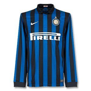 Inter Milan Home Long Sleeve Football Shirt 2011 12