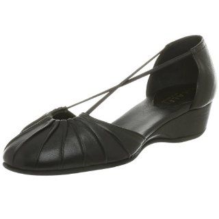 Amalfi Womens Florita Demi Wedge,Black,6 M Shoes