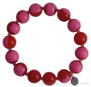 Cherry Designs Jewelry Red Pink Lucite Womens Bracelet