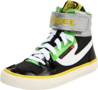 Strap Fashion Sneaker,Black/Green/Yellow,17 Eu (1 N Us Infant): Shoes