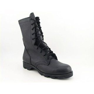 Combat Zipper Mens SZ 7.5 Black Boots Military E Wide Shoes Clothing