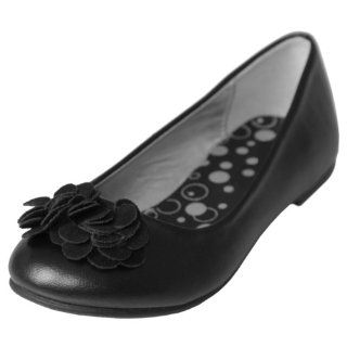 Journee Collection Girls Floral Accent Ballet Flats: Shoes