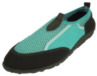 Beach Basics Womens Water Shoe   Aqua Sock MINT 6: Shoes