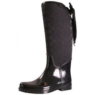 Coach Tristee A7431 Womens Lined Rain Riding Boots Signature