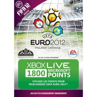 ACCESSOIRE CONSOLE CARTE PRÉPAYÉE EURO 2012 1800 POINTS XBOX LIVE
