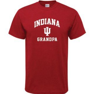 Indiana Hoosiers Cardinal Red Grandpa Arch T Shirt: Sports