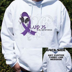 Lupus Awareness Hooded Sweatshirt Clothing