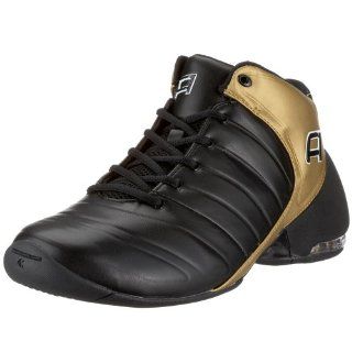 AND1 Mens Legend Mid Athletic Shoes (6.5, Black/Black/24Karat): Shoes