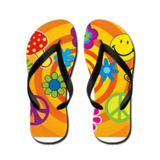 Artsmith, Inc. Mens Flip Flops (Sandals) 70s Spiral Peace