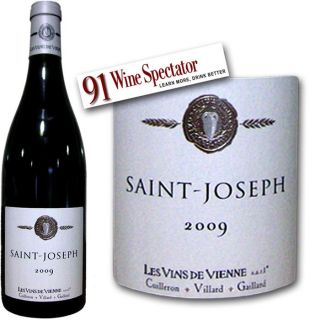 Saint Joseph   Millésime 2009   Vin rouge   Vendu à lunité   75cl