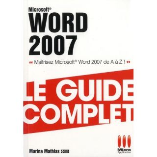 Word 2007 (édition 2011)   Achat / Vente livre Marina Mathias pas