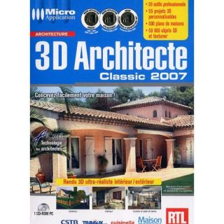 CLASSIC 2007 / PC CD ROM   Achat / Vente PC 3D ARCHITECTE CLASSIC 2007