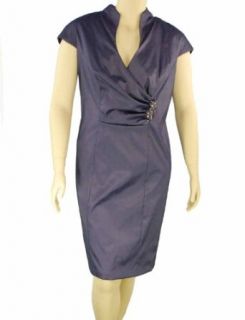 Xscape Cap Sleeve Dress Lilac 18W: Clothing