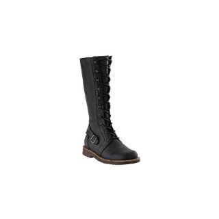 Bergen Womens Boots Leather, Black2, With A Regular Insole Shoes