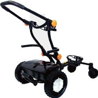 FTR Caddytrek Black Electric Golf Pull Trolley Cart For