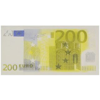 Lot 10 Serviettes de Table Papier Billet 200 Euros   Contenance  10