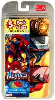 Fruit of the Loom Boys 5 Pack Marvel Heroes Briefs