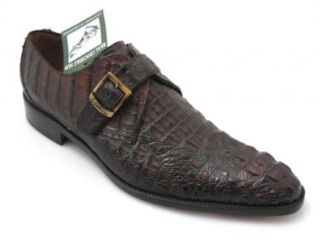 Crocodile 6237 Monk Strap Shoes made in Italy Brown Size 45 Shoes