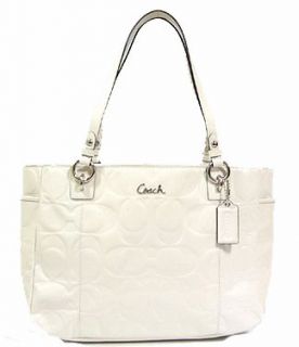 Coach Embossed Patent Leather Large Gallery E/W Tote Bag