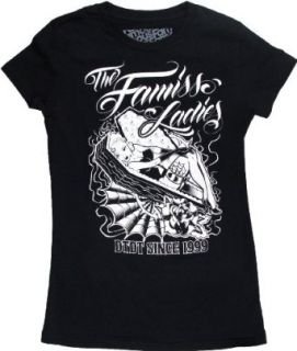 Famous Stars and Straps Famiss Ladies Juniors Black T