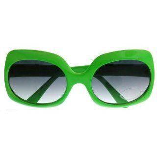 Neon Colored Almost Square Sunglasses, in Green Shoes