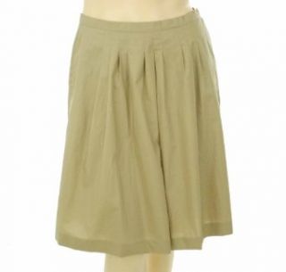 Michael Kors Pleated Skirt Khaki 12 Clothing