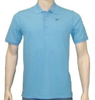 Nike Mens Dri Fit Pique Polo Shirt Blue Large Sports