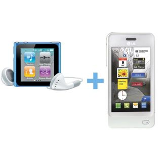 Apple iPod Nano 16 Go Bleu + LG GD510 Blanc   Achat / Vente PACK ET