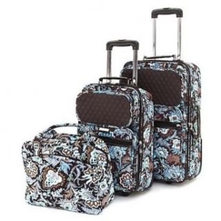Belvah Paisley Pattern Luggage Set (Turquoise) Clothing