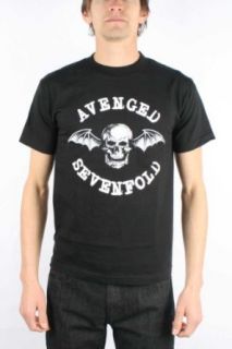 Avenged Sevenfold   Classic Deathbat T Shirt: Clothing