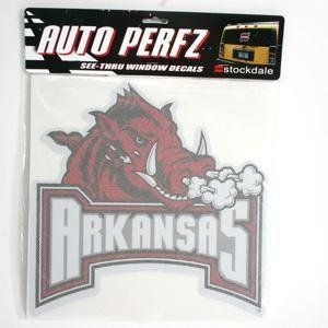 Arkansas Perforated Vinyl Window Decal: Sports & Outdoors