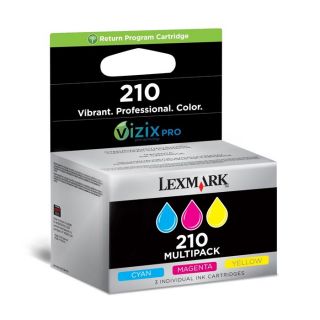 Lexmark Pack 3 cartouches 210 C/M/J (14L0268E)   Achat / Vente PACK