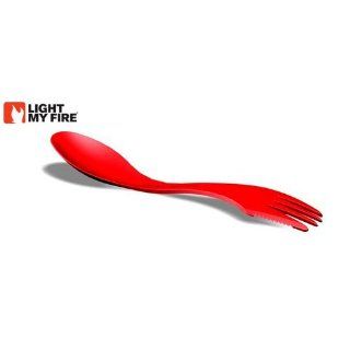 Spork (Spoon Fork Knife Combo)   Red [Misc.] Sports