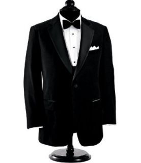 Black Velvet Dinner Jacket (BLACK, 50 REGULAR) Clothing