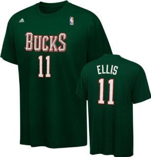 Monta Ellis adidas Green Name and Number Milwaukee Bucks T