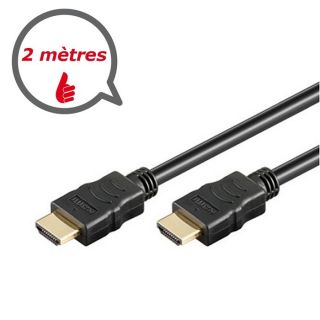 Elypse HDMI A Mâle 19 broches 2 mètres   Achat / Vente CABLES