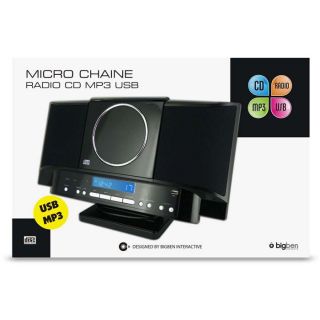 MICRO CHAINE RADIO CD  USB NOIR MCD16NUSB   Achat / Vente CHAINE
